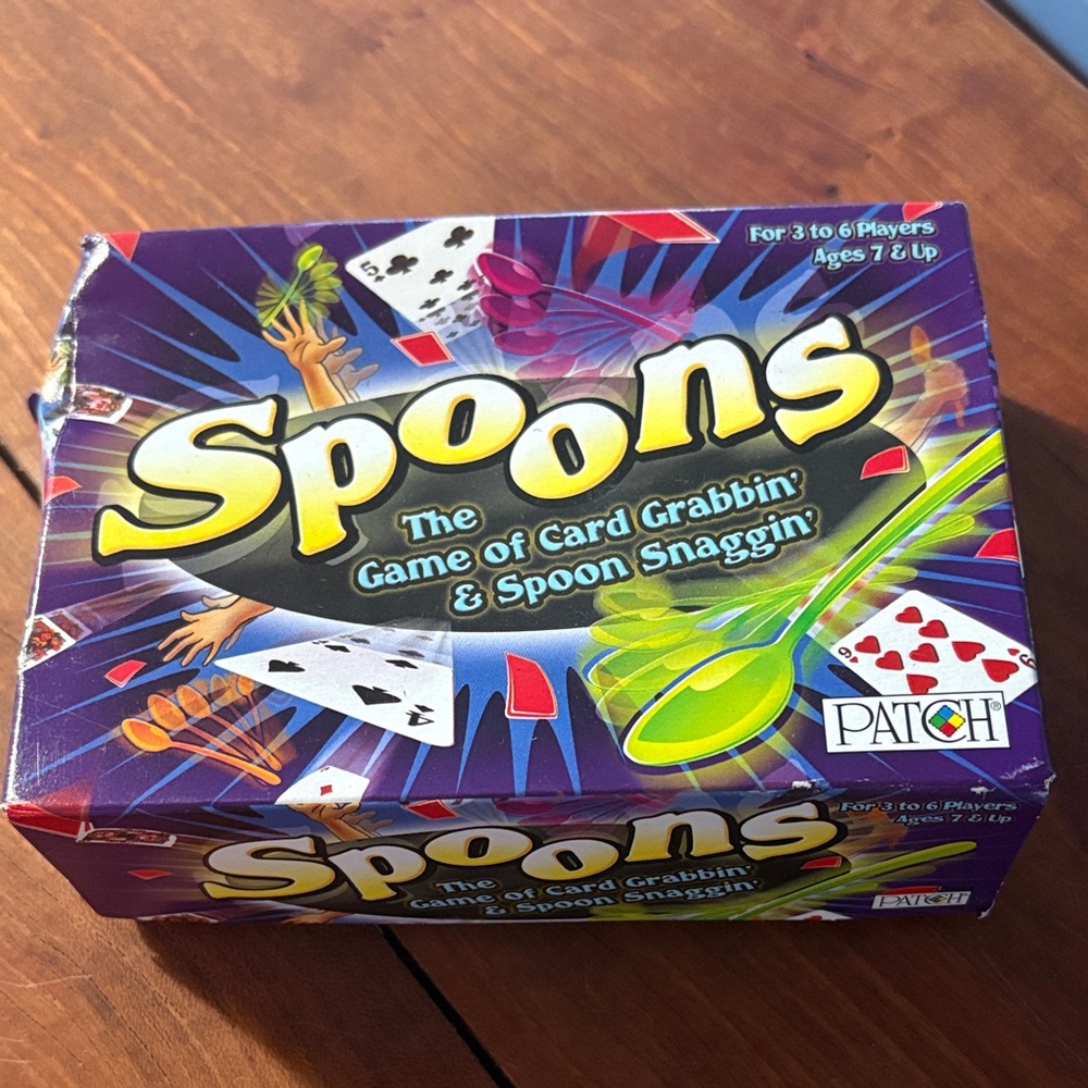 Spoons The Game Of Card Grabbin & Spoon Snaggin Brand New Sealed Ages 7+ Patch